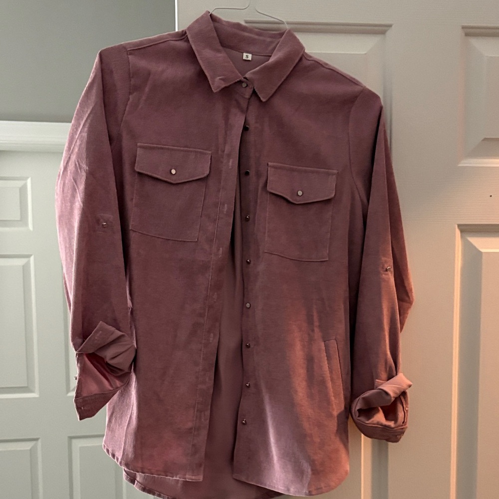 Women's Mauve Shirt Jacket